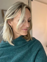 Cashmere Poncho Forest Green | Highland New!