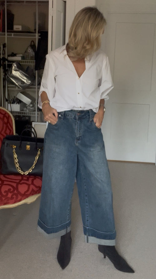 Cuffed Ladies Jeans | Roma