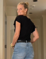 Best V-Neck Knit Short Sleeve Top