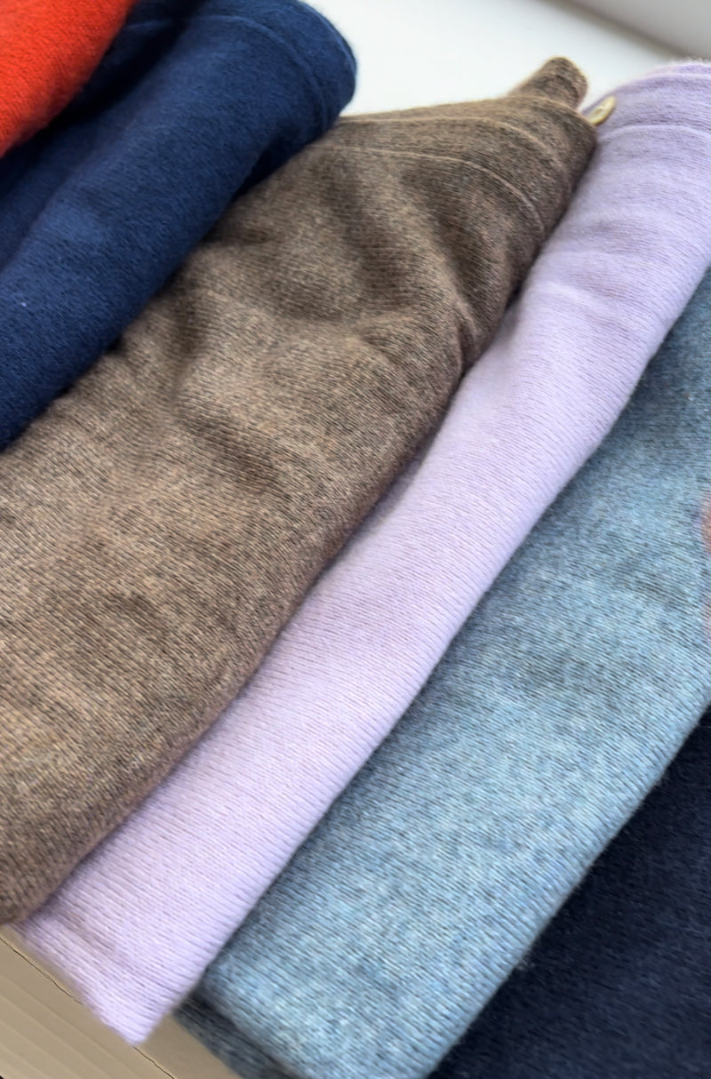 Cashmere Poncho Mushroom Brown | Grizzly