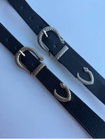 Ladies Leather Belt | Subtle Snake Buckle