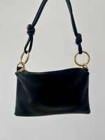 Classic Black Leather Handbag | Sleek