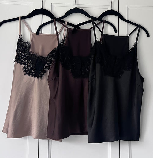 Satin and Lace Camisole | Trina