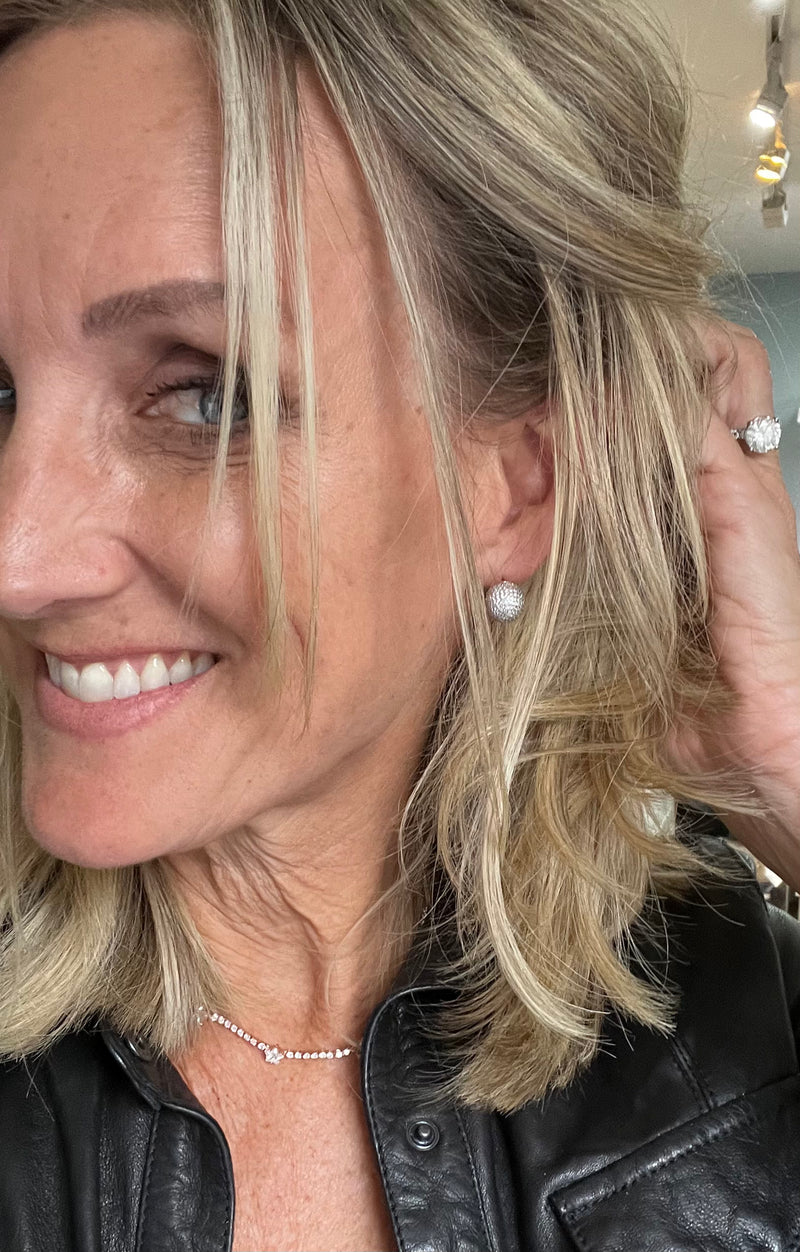 Swarovski Ball Earrings | Magda LAST PAIR