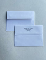Custom Stationery + Printed Envelope + Box Option