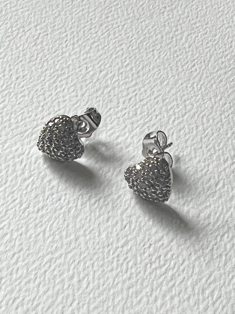 Swarovski Heart Studs