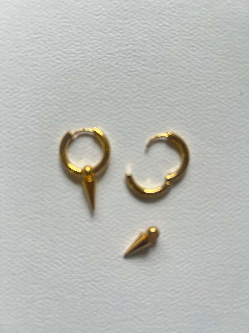 Gold Spike Earrings | Spike