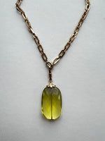 Lemon Quartz Gumdrop Pendant | Kira