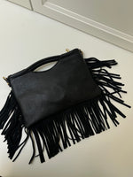 Black Fringe Clutch | Fia