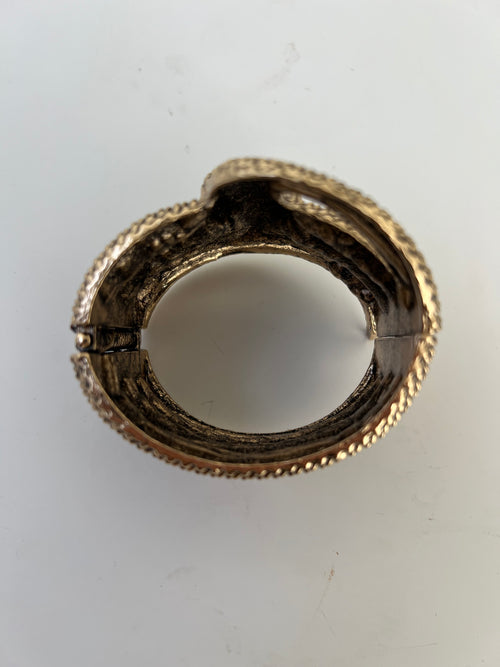 Matte Gold Cuff | Snake