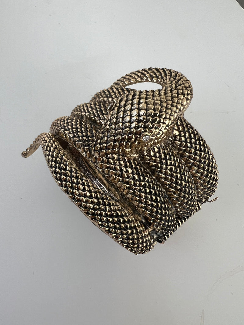 Matte Gold Cuff | Snake
