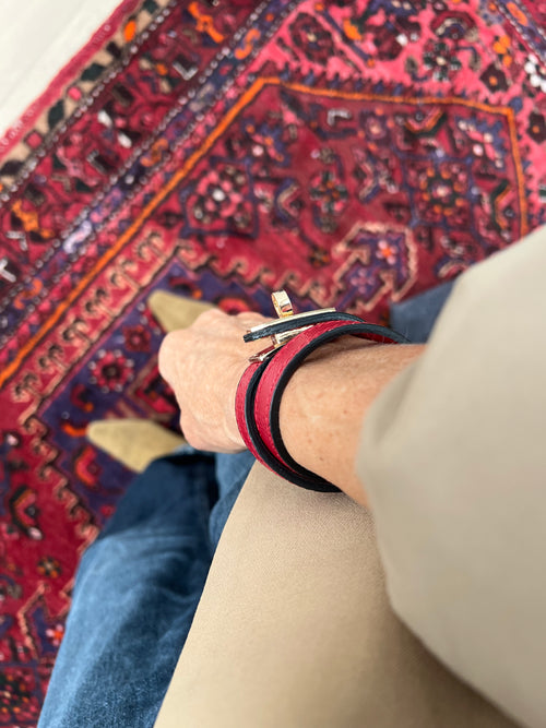 Hermes Inspired Leather Bracelet | Sienna