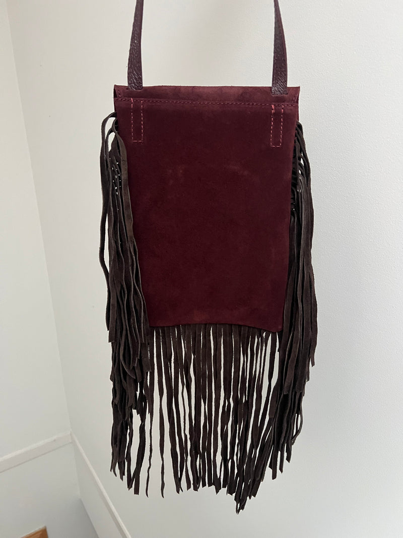 Long Fringe Crossbody Handbag | Boho