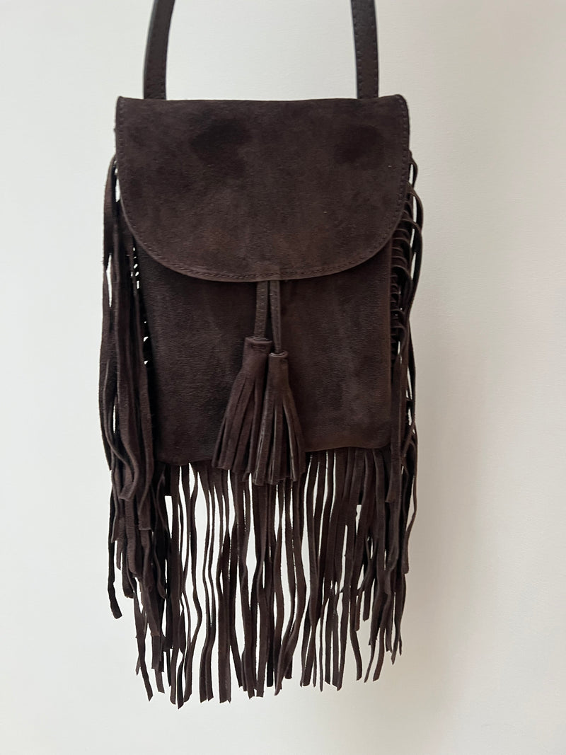 Long Fringe Crossbody Handbag | Boho