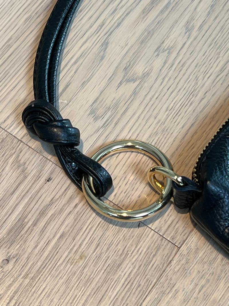 Classic Black Leather Handbag | Sleek