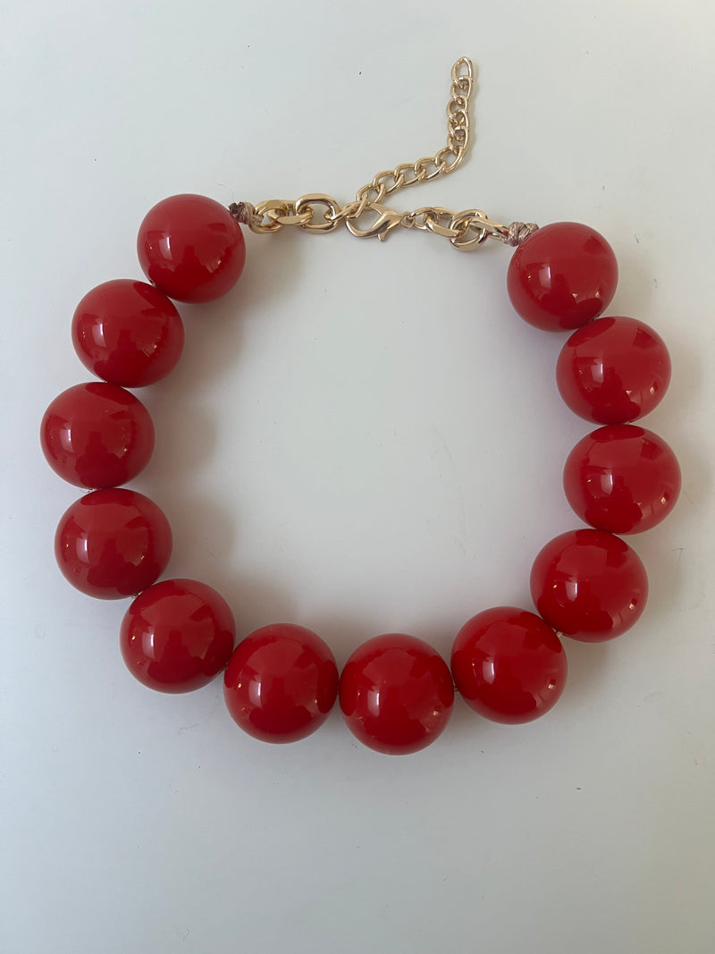 Oversize Resin Bead Necklace | Lucy