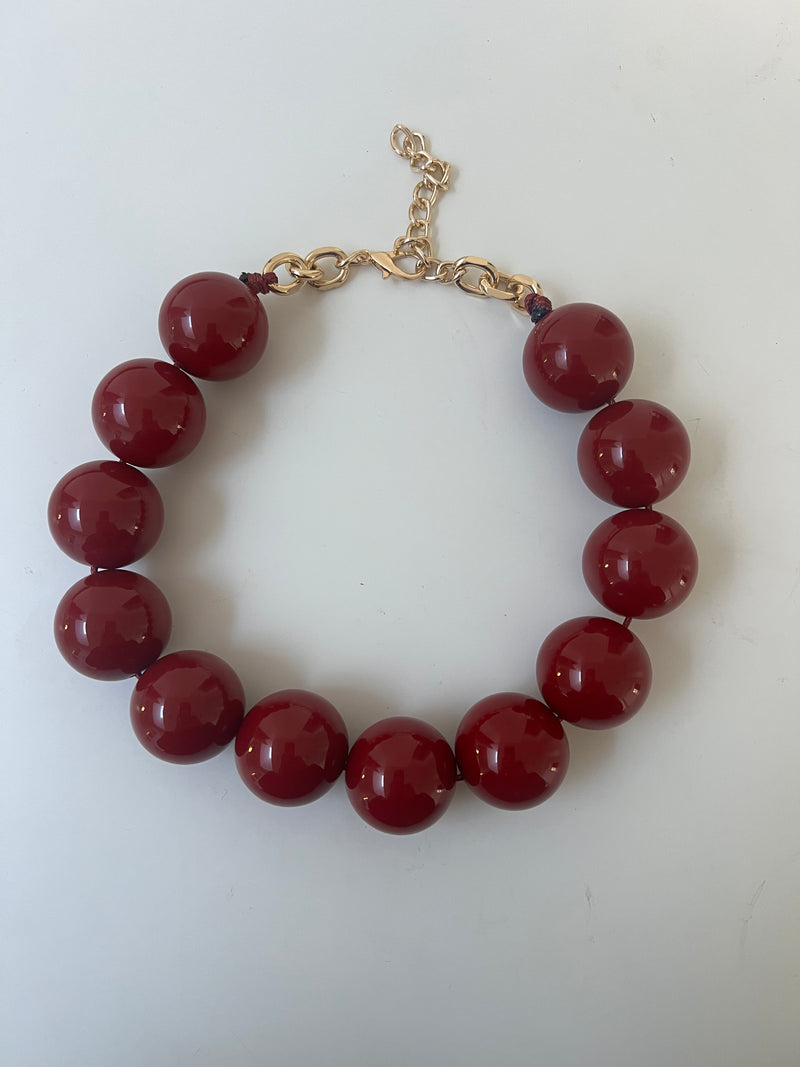 Oversize Resin Bead Necklace | Lucy