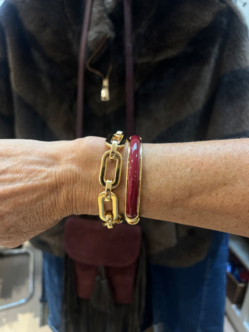 Chunky Link Bracelet | Oval O