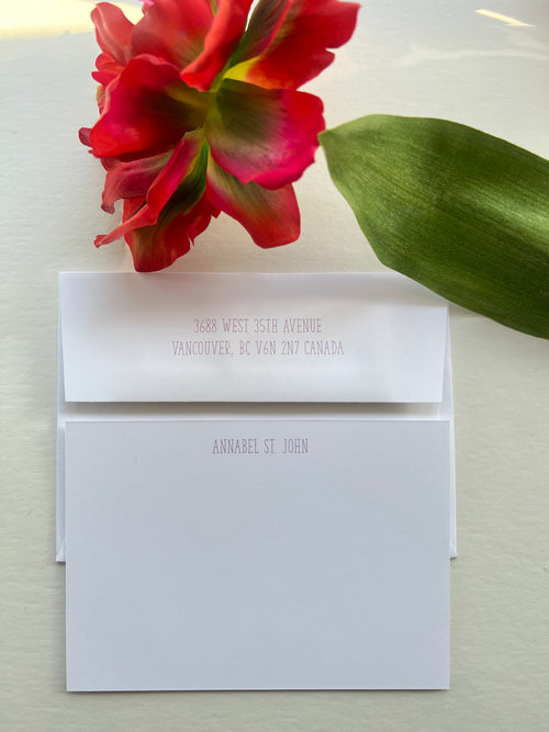 Flat Panel Cards | The Serif Hand