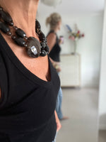 Vintage Armani Smoky Resin Necklace