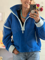 Free People Blue Fleece