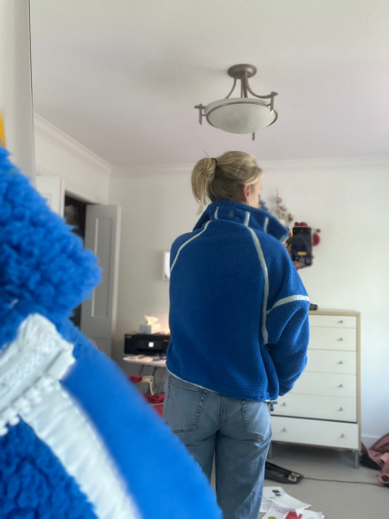 Free People Blue Fleece
