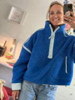 Free People Blue Fleece