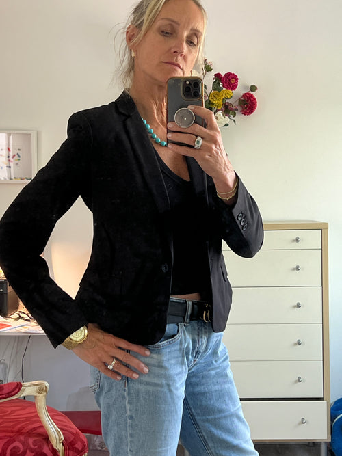 Dex Short Black Blazer