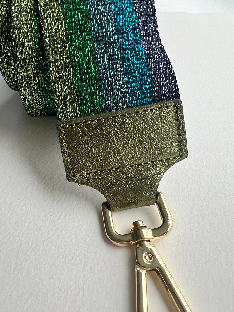 Purse Strap | Metallic Stripes