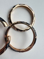 Enamel Bracelets | Gold + Black