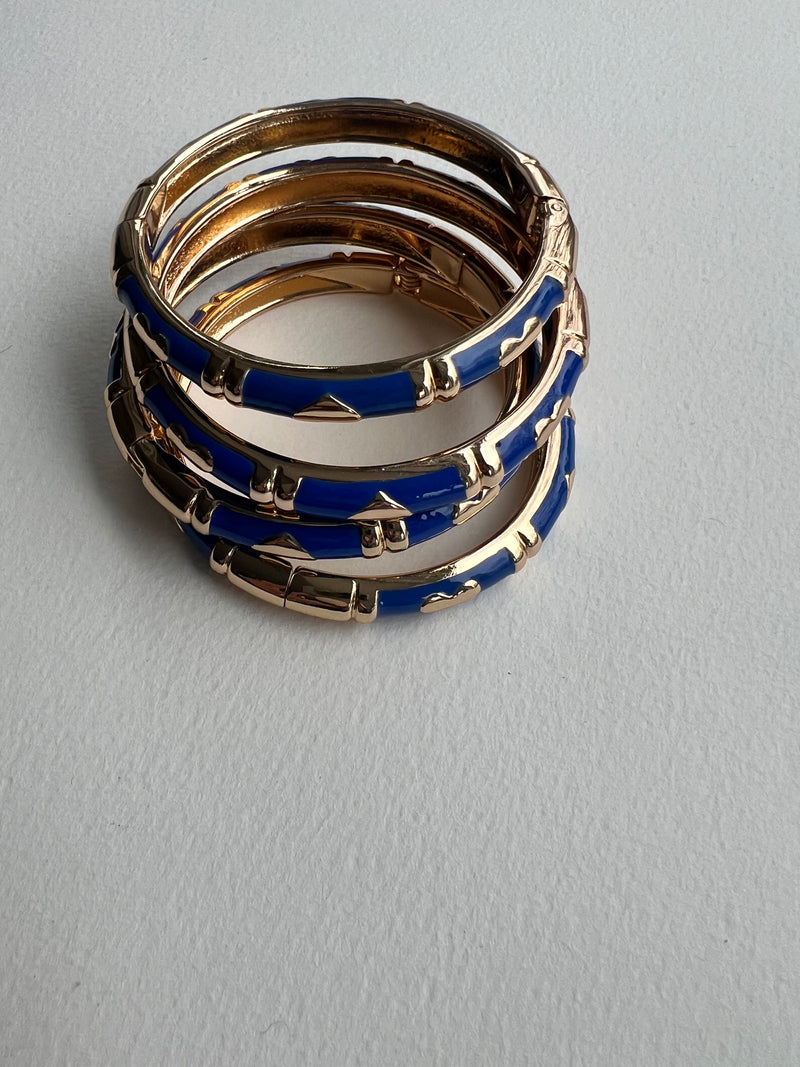 Enamel Bracelets | Gold + Black