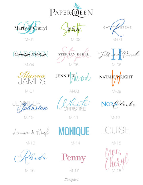 5 “Monogram” Notepads