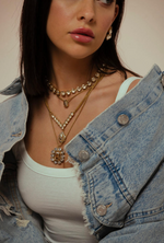 Oakland Crystal Necklace | Champagne