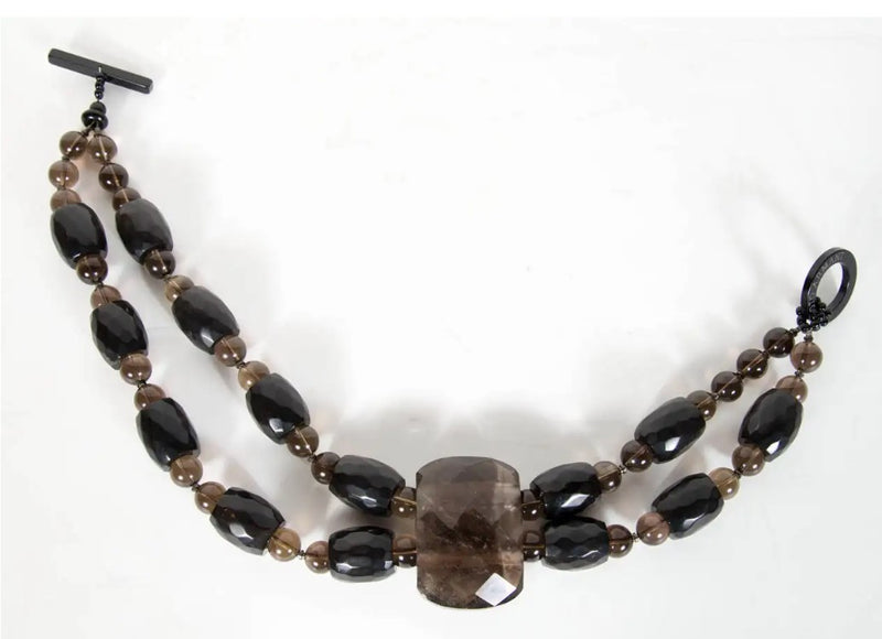 Vintage Armani Smoky Resin Necklace
