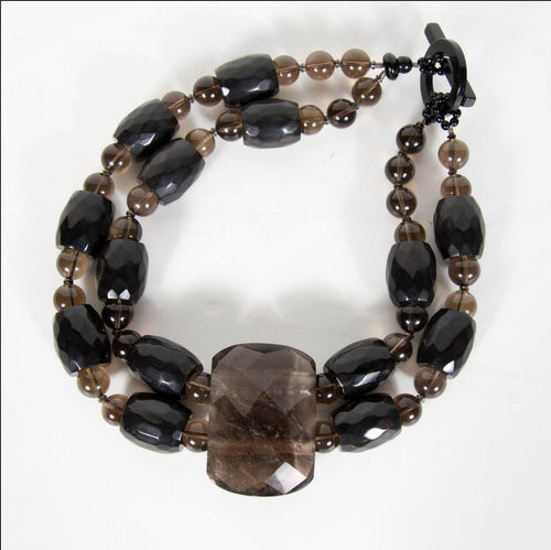 Vintage Armani Smoky Resin Necklace