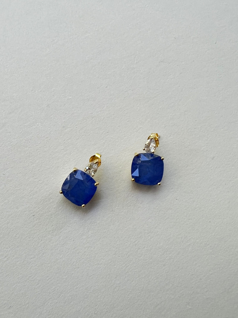 Sea blue earrings on sale