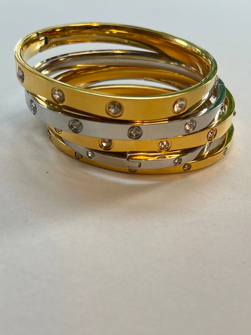 Love Cuff Bracelet | Silver + Gold