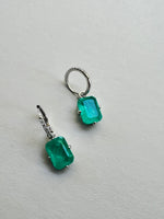 Emerald Cut Crystal Earrings | Rochelle