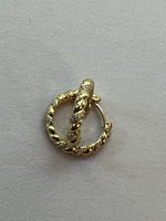 Gold Rope Hoop Earrings | Donna
