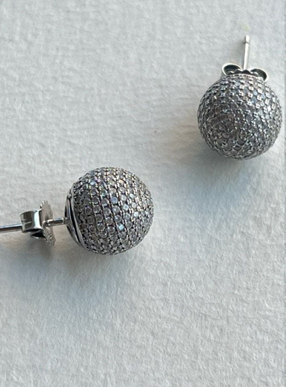 Swarovski Ball Earrings | Magda LAST PAIR