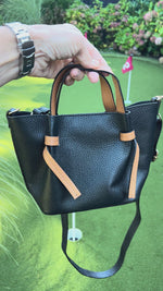 Black & Camel Tote | Audrey