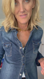 Italian Washed Denim Shirts | Cindy