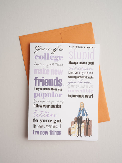 G-13-11 | Off To College - Greeting Cards - Queen & Grace