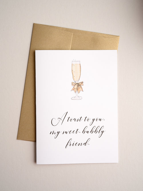 FR-19-10 | Bubbly - Greeting Cards - Queen & Grace