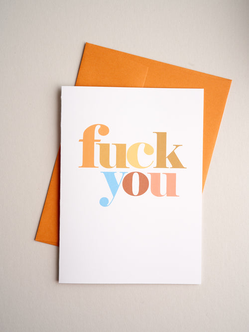 FR-20-05 | Fuck you - Greeting Cards - Queen & Grace