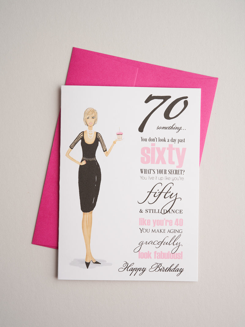 BD-14-08 | Seventy Something Lady - Greeting Cards - Queen & Grace