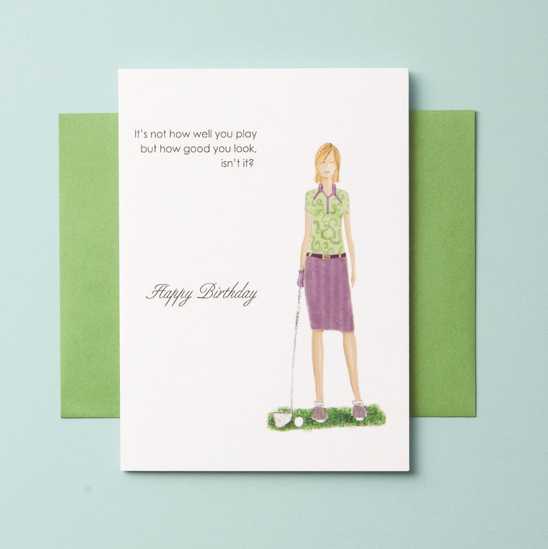 BD-C-08-04| Golf Play Well - Greeting Cards, Wholesale - Queen & Grace