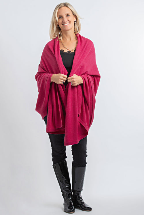 Cashmere Blanket Wrap Coulis Pink 30/70 LAST ONE!