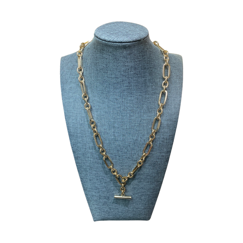 Over & Over Silver T-Bar Chain Necklace Argento.com