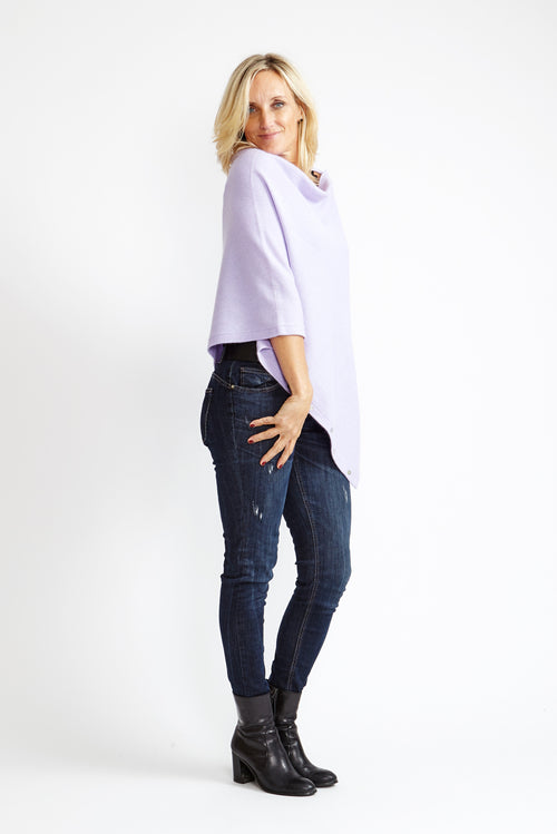 Cashmere Poncho | Lavender